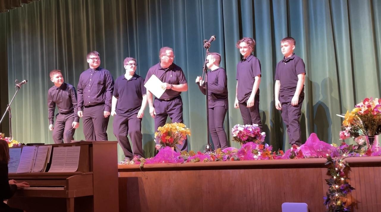 Mr. Bacco and the Boys Ensemble performed ‘I Walk the Line’